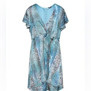 Marciano Guess Snakeskin Faux Wrap Dress EUC Medium